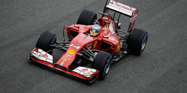 Fernando Alonso con Ferrari en Jerez